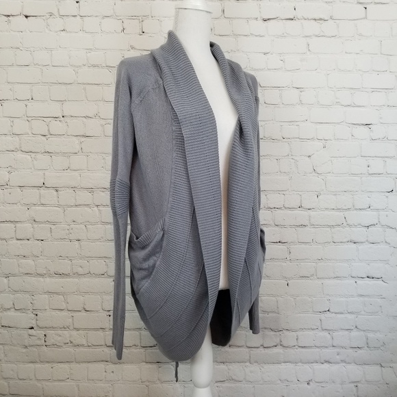 lululemon athletica Sweaters - Lululemon Gray Transformation Wrap Cardigan Small